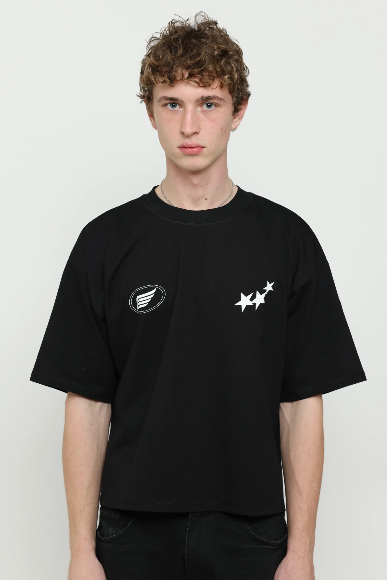 Black & White Boxy Tee - Image 3