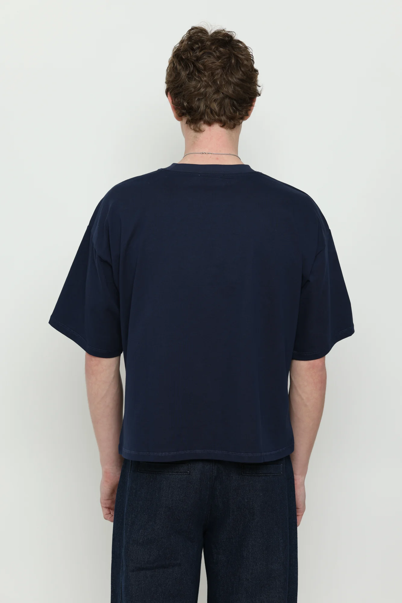Navy & Yellow Boxy Tee - Image 6